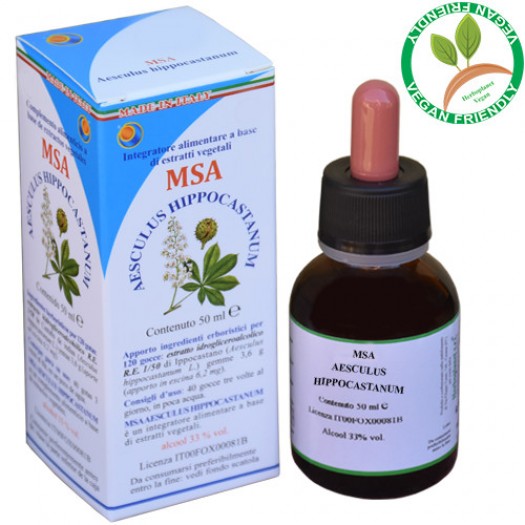 MSA AESCULUS HIPPOCASTANUM 50ML – gemme (Ippocastano) – HERBOPLANET