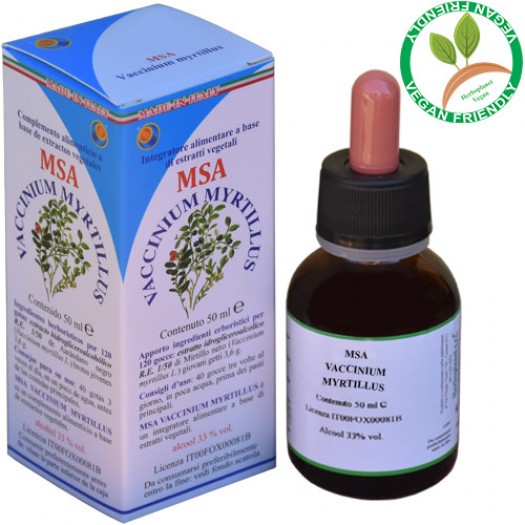 MSA VACCINIUM MYRTIL 50ML – giovani getti (Mirtillo nero) – HERBOPLANET