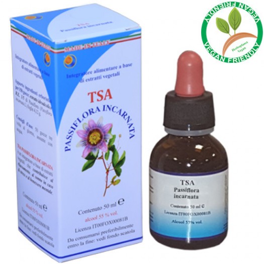 TSA PASSIFLORA INCARNATA 50ML – foglie (Passiflora, Fiore Della Passione) – HERBOPLANET