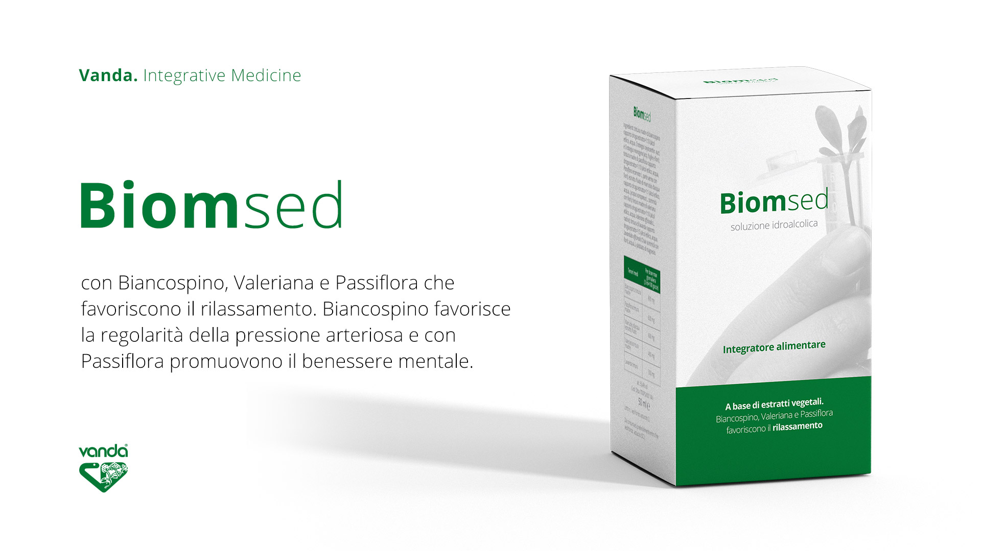 Biomsed Gocce VANDA|INTEGRATORE ALIMENTARE Con Biancospino, Valeriana e Passiflora